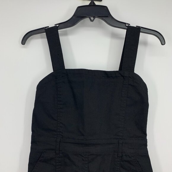 Forever 21 Dress Black Denim Mini Sheath Sleeveless Back Zip - Picture 2 of 8